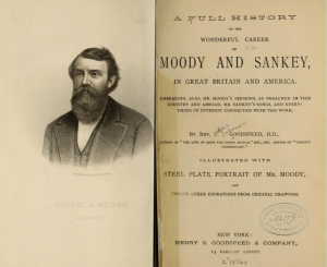 Moody and Sankey history front page