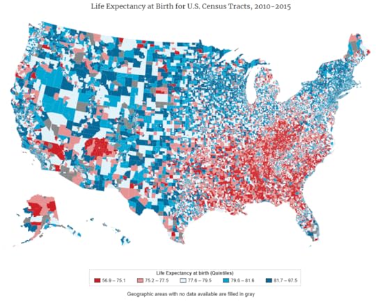 Chloropleth map of the United States