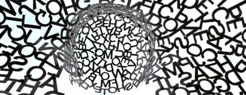 Abstract letters image to illustrate the blog post 