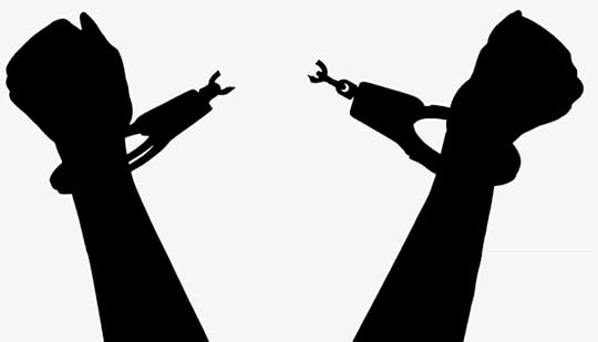 hands breaking handcuffs as a symbol of breaking free of emotional manipulation