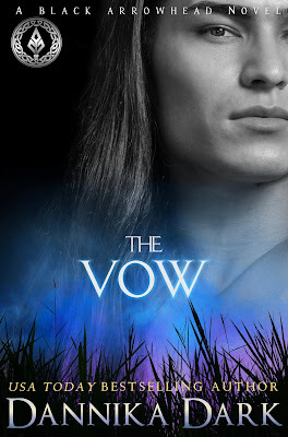 Native American man up close, mystical background with blue-green fog and a silhouette at the bottom of tall grass. Book title in glowing white letters in the center