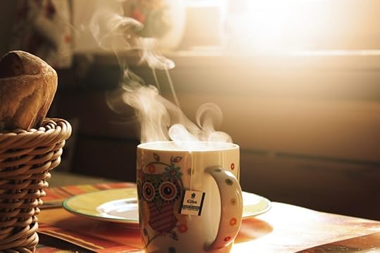a cup of hot tea