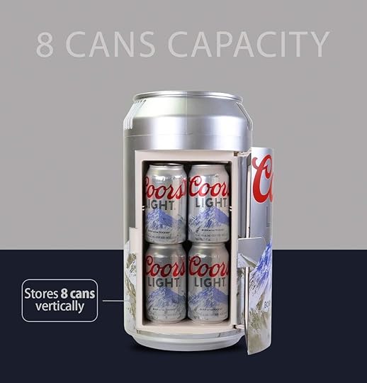 Coors Light 8 Can Mini Fridge for Man Cave