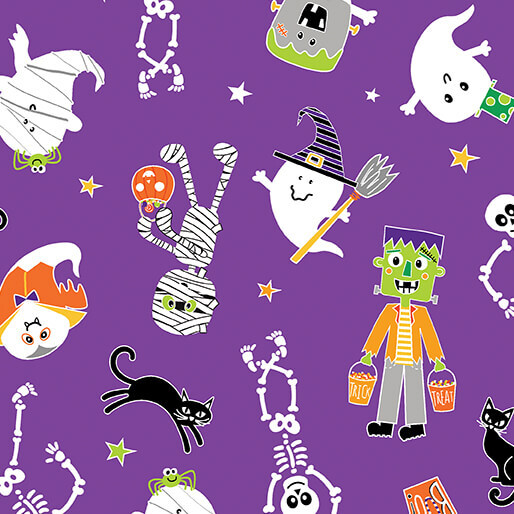 Glow-O-Ween Halloween Fabrics by Kanvas Studios for Benartex available at ShopNZP.com from Nancy Zieman Productions