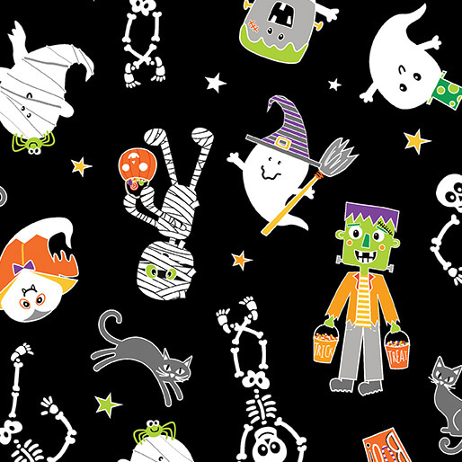 Glow-O-Ween Halloween Fabrics by Kanvas Studios for Benartex available at ShopNZP.com from Nancy Zieman Productions