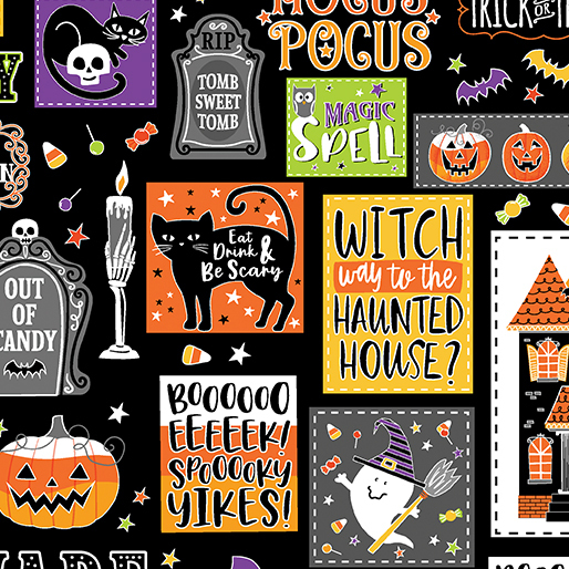 Glow-O-Ween Halloween Fabrics by Kanvas Studios for Benartex available at ShopNZP.com from Nancy Zieman Productions