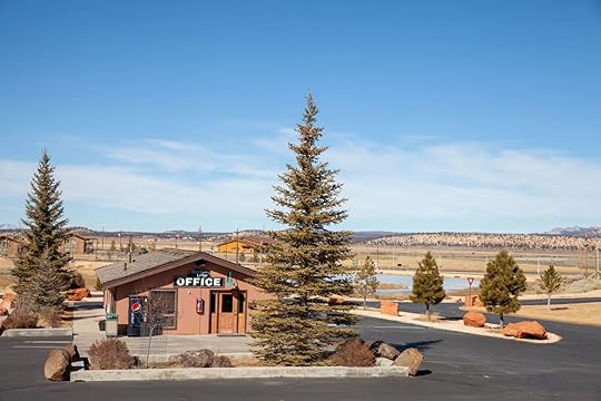 Office and skyline at Bryce View Lodge one of the best hotels near bryce canyon national park