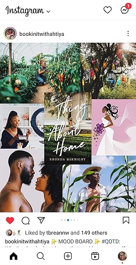 Rhonda McKnight novel The Thing About Home Mood Board.
