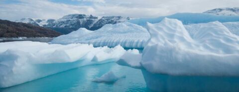 Melting glacier ice, Rødefjord, Northeast Greenland National Park to illustrate the blog post 