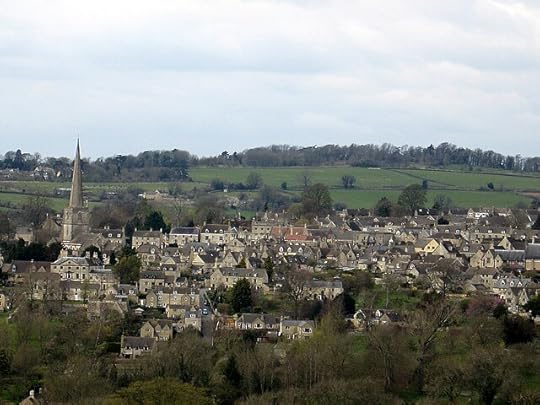 Skyscape of Painswick, the Cotswold wool town