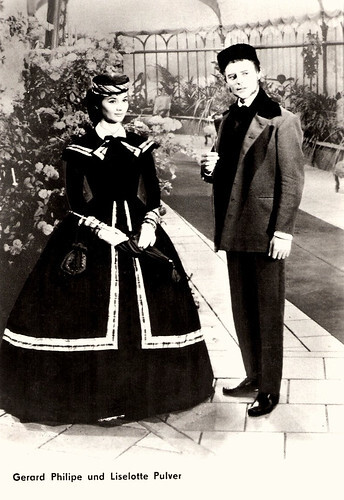 Gérard Philipe and Liselotte Pulver in Le joueur (1958)