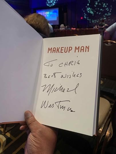 A copy of the book, Makeup Man, signed by the author, Michael Westmore