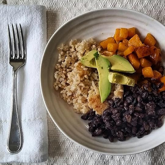 blue zone breakfast bean bowl