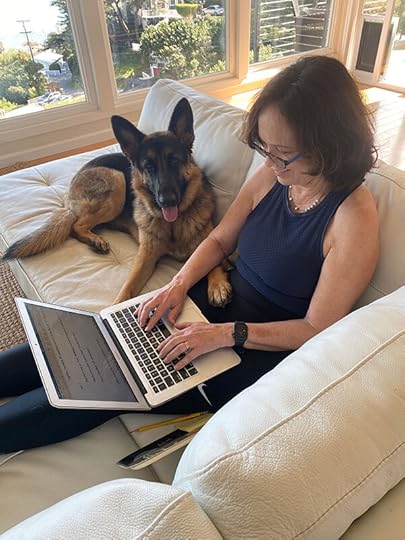 Gennifer Choldenko and her dog