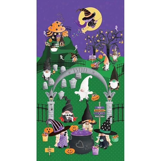 Spooktacular Gnomes Halloween Fabrics and Fabric Panels available at Nancy Zieman Productions at ShopNZP.com