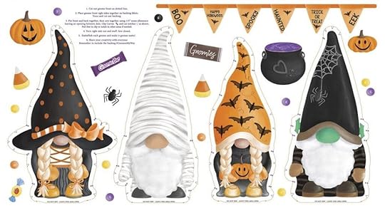 Spooktacular Gnomes Halloween Fabrics and Fabric Panels available at Nancy Zieman Productions at ShopNZP.com