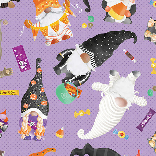 Spooktacular Gnomes Halloween Fabrics and Fabric Panels available at Nancy Zieman Productions at ShopNZP.com