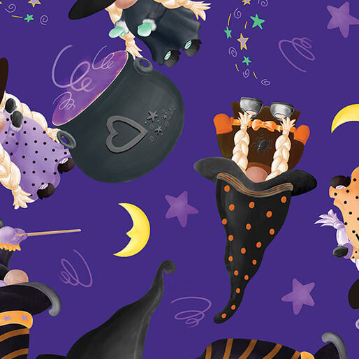Spooktacular Gnomes Halloween Fabrics and Fabric Panels available at Nancy Zieman Productions at ShopNZP.com