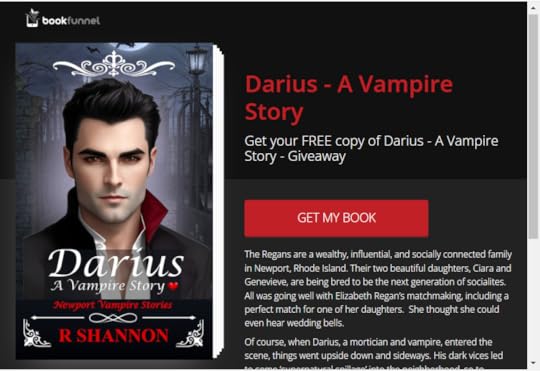 example of a bookfunnel giveaway page