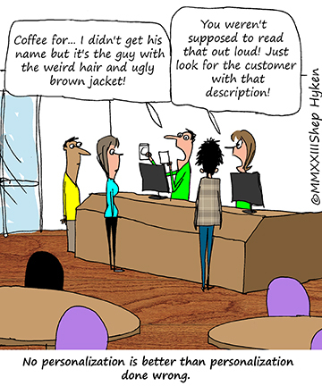 Personalization in customer service