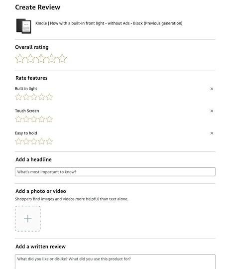 amazon review card ui example