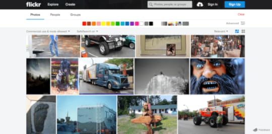 Flickr long scrolling image at UXPin