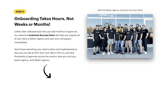 example of Better Agency looking at the benefits