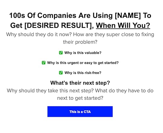 CTA section to help you create an irresistible offer to get more signups.