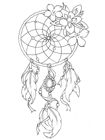 dream catcher aesthetic coloring pages free printable coloring pages