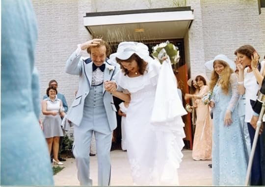 Getting old together -- our wedding 47 years ago.
