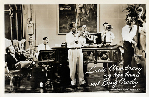 Louis Armstrong and his band with Bing Crosby in High Society (1956)
