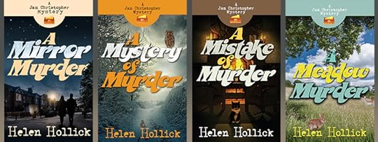 Array of four book covers of Jan Treasure series