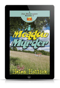 ereader showing A Meadow Murder