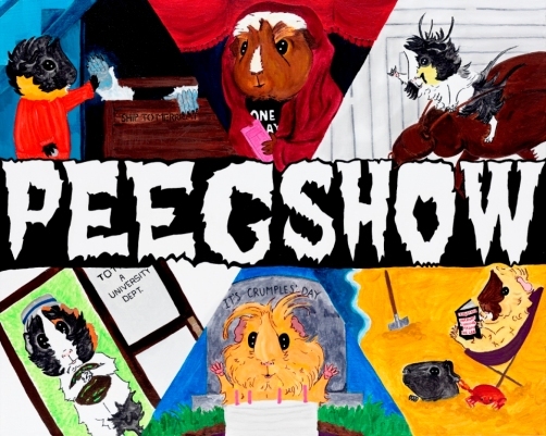 Rachel E Smith guinea pig painting Peegshow