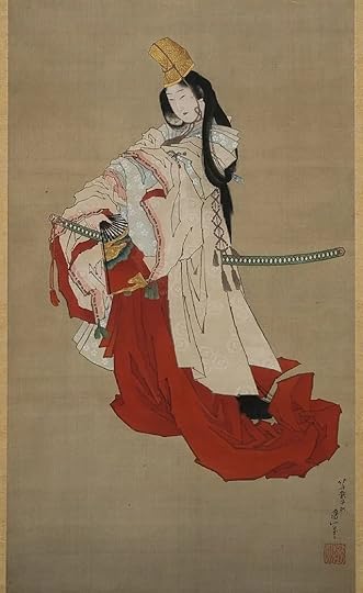 Painting of Shirabyoshi, Shizuka, by Katsushika Hokusai, c. 1825