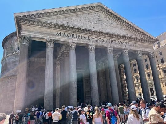 Parthenon in a beam of sunlight