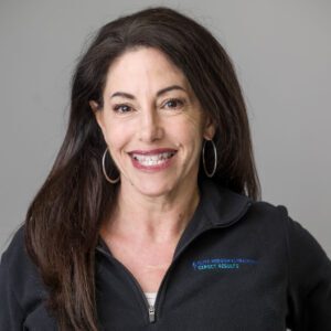 A portrait head shot of gym owner Tina Selix.