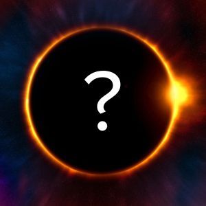 Question mark on picture of eclipse