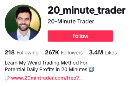 20 minute trader review jeremy russell tiktok account