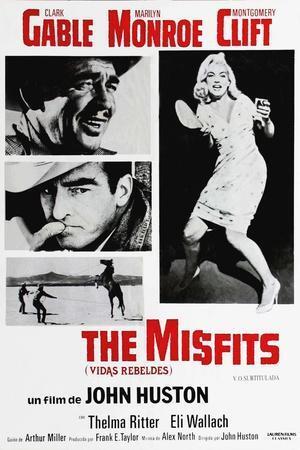 Movie poster for the 1961 Misfits.