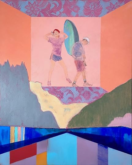 L' enchevêtrement 2020 acrylic house spray gouache oil paintstick colored pencil on canvas 30x24.jpg