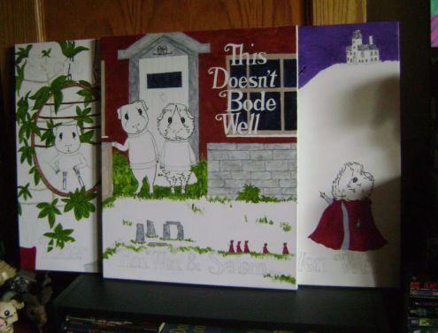 Rachel E Smith guinea pig paintings