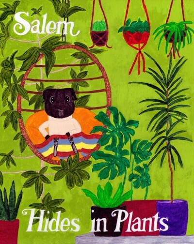 Rachel E Smith guinea pig painting Salem