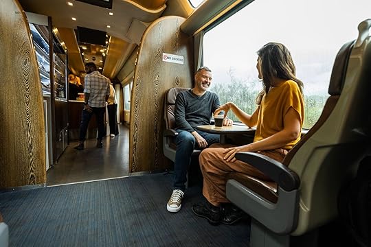The Scenic Café in the Coastal Pacific Train in New Zealand
