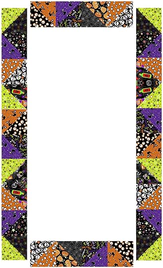 Sew A Celebration Halloween Half-Square Triangles Table Runner Sewing Tutorial