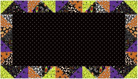 Sew A Celebration Halloween Half-Square Triangles Table Runner Sewing Tutorial