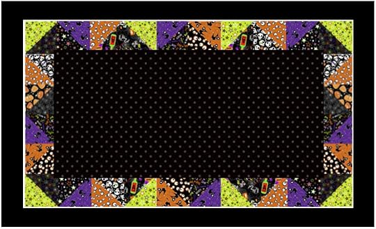Sew A Celebration Halloween Half-Square Triangles Table Runner Sewing Tutorial