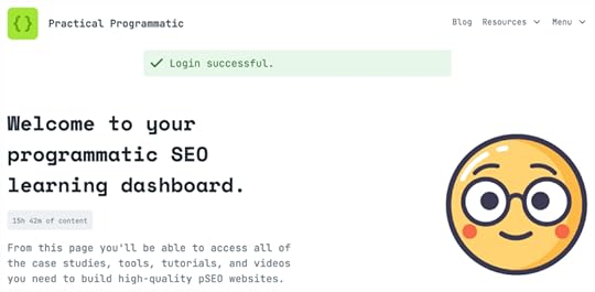 practical programmatic seo review course page