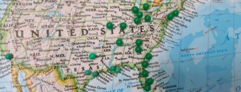 Map of the United States of America