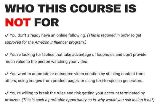 jungle influencer review who this course is not for